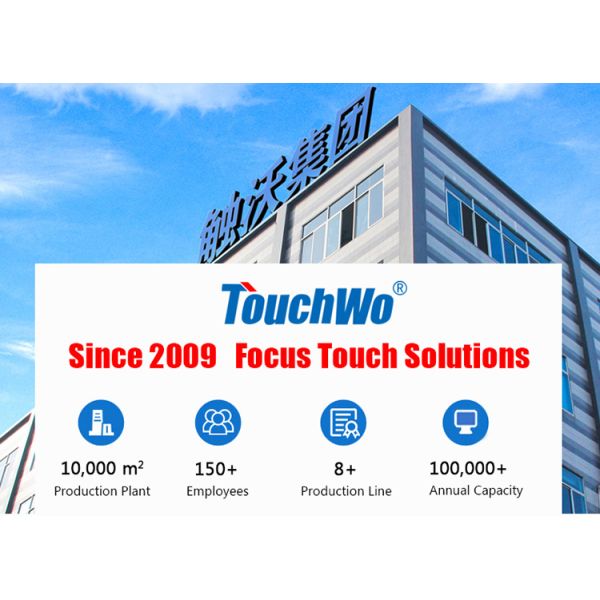 Touchwo 10-Point Capacitive Touch Screen Kiosk with 1920x1080 Resolution and Wall Mount for Self Ordering and Payment