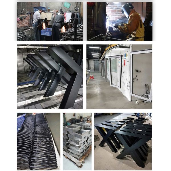 Structure Turning Metal Table Legs Furniture Legs Steel Work Surface Dining Table Base