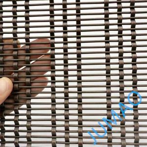Bronzed Room Divider Mesh Decorative Metal Mesh Screen 1x3 Meters