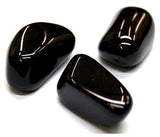 Natural Lava Rock Black Onyx Bead Leather Bracelet