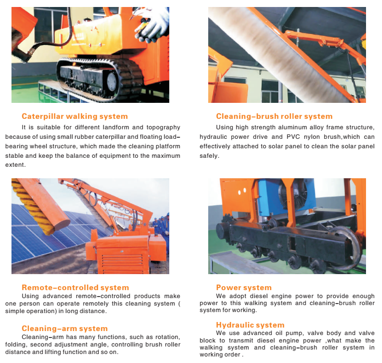 Очищая машина чистки плиты корабля солнечная для фотовольтайческой электростанции