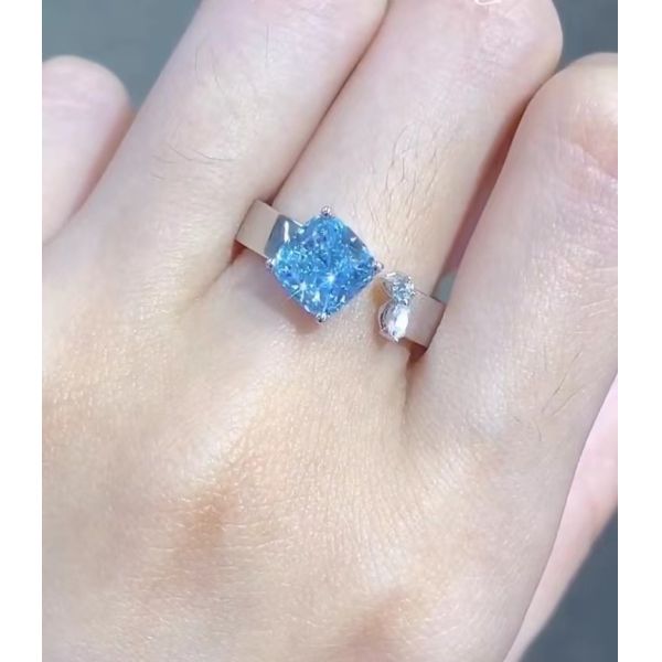 cushion Cut Engagement Ring lab diamond jewelry loose lab made diamonds jewelry diamond