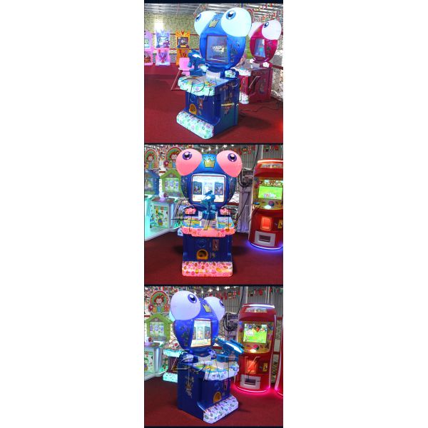 Hardware And Plastic Amusement Game Machines / Kids Gun Shooting Video Arcade Game Machine