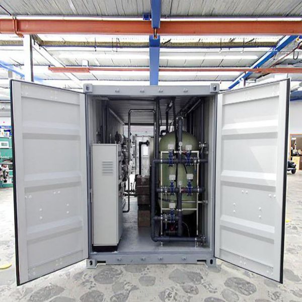 Installation intégrée de traitement des eaux usées Installation modulaire de traitement des eaux usées