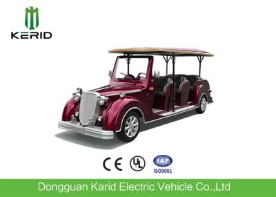 48V DC Motor Electric Classic Cars 8 Person Old Golf Carts For VIP Reception