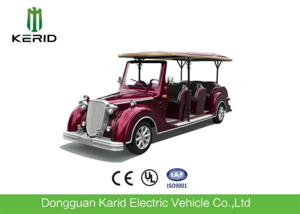 48V DC Motor Electric Classic Cars 8 Person Old Golf Carts For VIP Reception