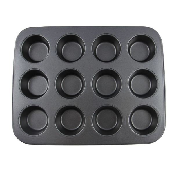 Carbon Steel Non stick bakeware 12 cups muffin pan cake mould cupcake