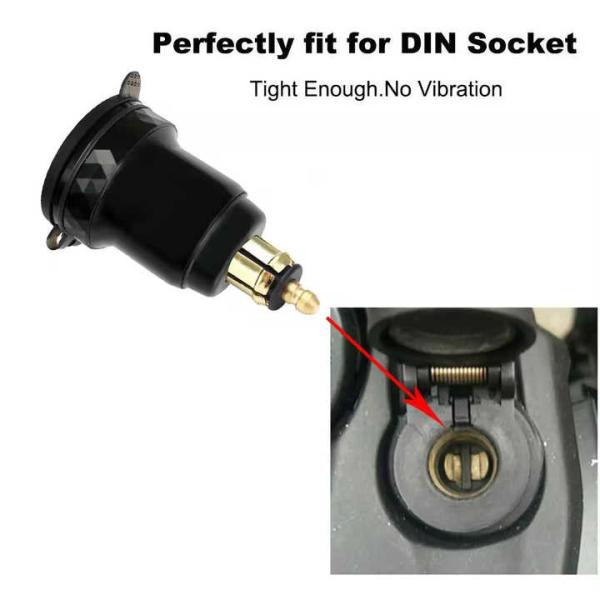 Double QC2.0 USB Car Charger Socket Aluminum Alloy Voltage Monitoring