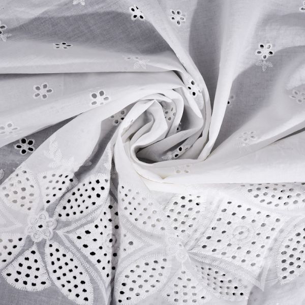 Памучная вышивка кружевная ткань 5 ярдов 3D Бабочка цветок Гипура шнурка кружевная ткань