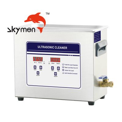 temporizador digital do líquido de limpeza 6.5L ultrassônico ajustável com a cesta de aço inoxidável para a limpeza química das clínicas dentais