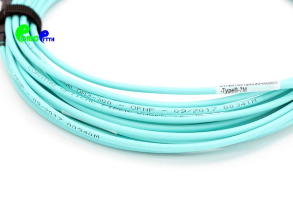 Fêmea do cabo OM3 MTP do tronco da elite MTP ao tipo fêmea A do Aqua LSZH de MTP OM3 12F 20M 3.0mm