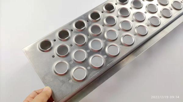 Galvanized Steel Roof Safety Walkway Grating with Round Holes