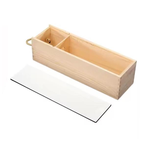 Créatif bricolage de sublimation blancs de transfert de chaleur d'impression de bois de sublimation boîte à vin