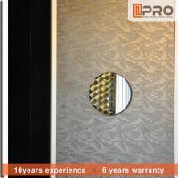 Cor de madeira moderna material das portas interiores do MDF com punhos e fechamento