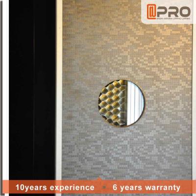 Cor de madeira moderna material das portas interiores do MDF com punhos e fechamento