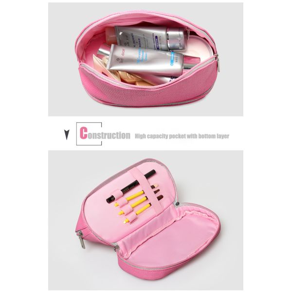 Shell Shaped Makeup Toiletry Travel Bags / Travel Makeup Pouch Easy Carry