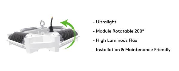 Professional Waterproof High Bay Led Lights with 70 / 80 CRI AV 100-277V 50 - 60 HZ 300w 50000 Hours