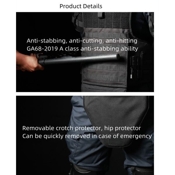 Customized Flame Retardant army vest bulletproof Black Stab-Proof Vest