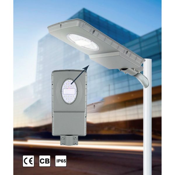 1300lm 100W CE PIR Solar Lights Road Monocrystalline Panels 48Wh