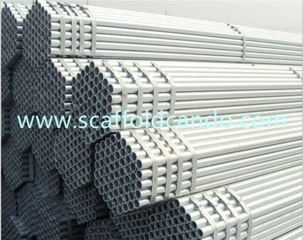Q235 Hot dipped galvanized scaffolding steel pipe, GI tube, HDG pipe, 48.3mm OD, 3000mm, 4000mm,6000mmL BS1139, EN10219