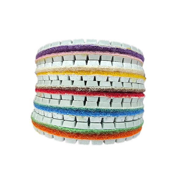 4 Inch Diamond Polishing Pads with 5/8-11 Backer Pad  Wet/Dry Granite Stone Polish Pad Kit for Drill,Grinder, Polisher