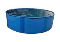 5000L Flexível Quadro Metálico PVC Tarpaulin Tanque de Peixe Colágico Tanque de Peixe Diy Piscina de Peixe