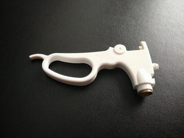 Precision Medical Plastic Molding Parts White Color , Threaded Inserts Plastic Molding