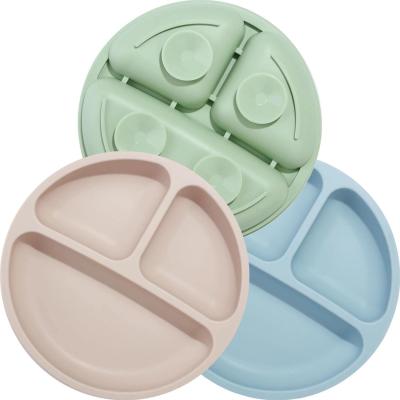 L'aspiration inoffensive d'ensemble de vaisselle de silicone de Multiscene plaque la catégorie comestible