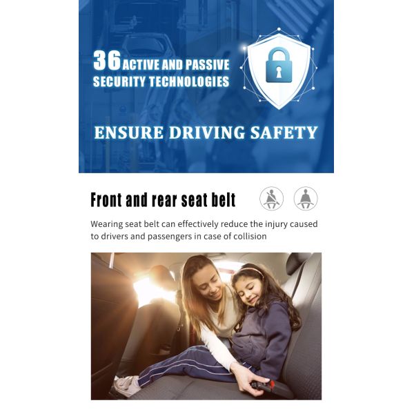 2024 Eléctrico Máximo alcance de 400 km Autos eléctricos 4 ruedas panel solar Car LHD Logotipo delantero Posición del conductor trasero