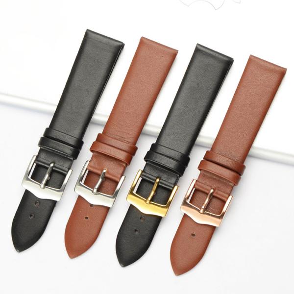 ALKVISION Ultra-thin watch strap 2018 New watchbands genuine leather strap watch band 16mm 18mm 20mm watch accessories w