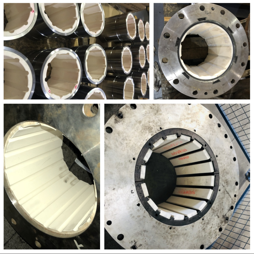 Self-Lubricating Fore Stern Tube Marine Bearing With Elastomeric Polymer Alloy Design Replacing Thordon SXL