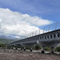 Emergency Bailey Portable Steel Bridge Q345B TSR Structure