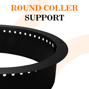 Огневая яма вставка для самодельного костра кольцо тяжеловесное твердое стальное строительство для наружного использования