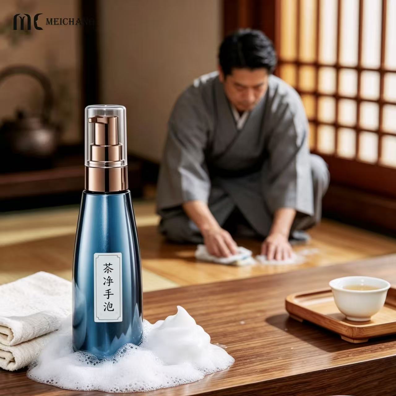 180ml PET Foaming Pump Bottle for Personal Care Packaging(MC-1809)