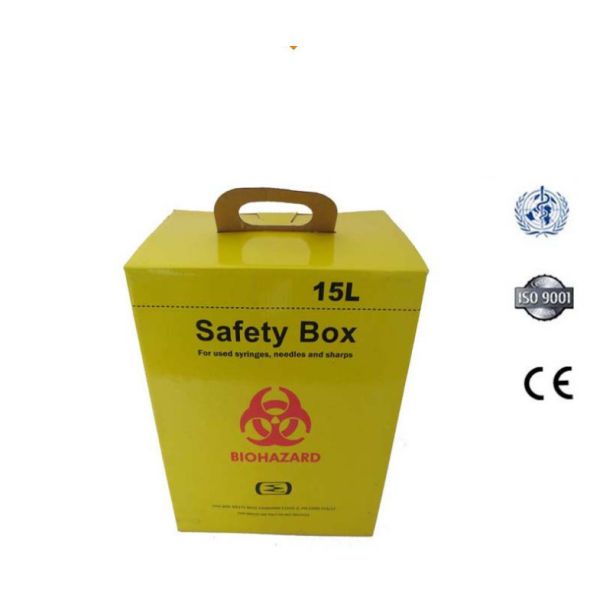 15L Safety box, Disposable Medical Cardboard Safety Box, Safety Box For Syringe
