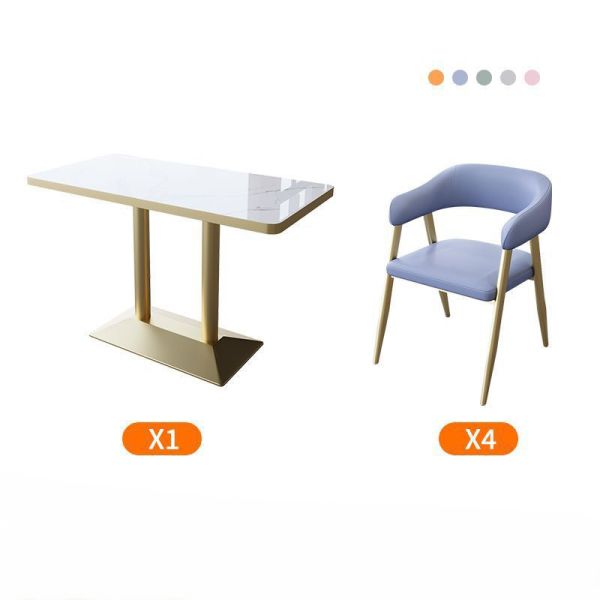 Hot Sale Cafe Marble Restaurant Coffee Shop Sofa and Booth Seating Chair and Table Set Furniture for Coffee Shop