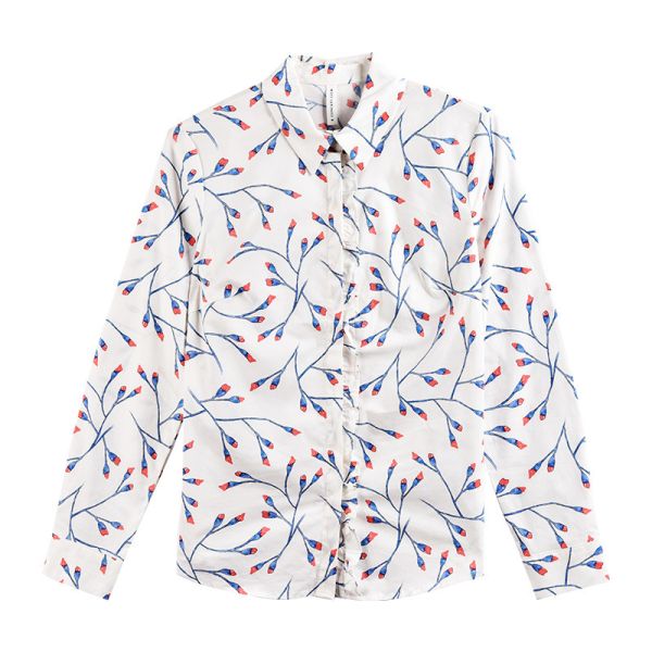 100% Cotton Stockpapa Womens Casual Print Shirts