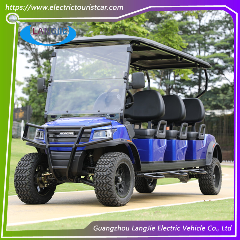 Электрический охотничий автомобиль с 6 местами 48 В для гостиницы с настраиваемыми опциями для удовлетворения требований клиентов