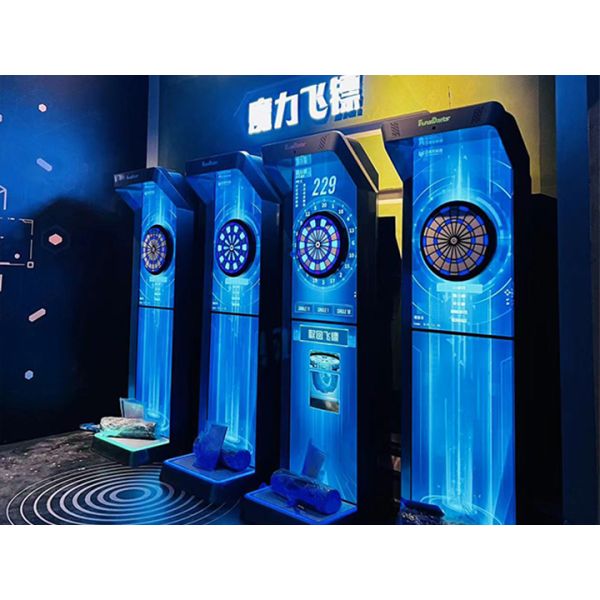 49-Inch Dual Screen LED Electronic Dart Board Machine Arcade Machine Commercial Coin-Operated Electronic Dart Board with LED Lights for Bars