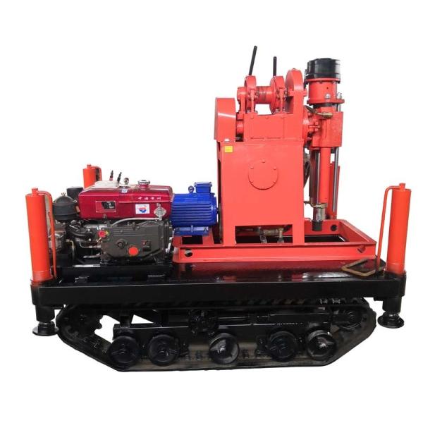 Equipamentos de perfuração diesel do poço de água do poder da máquina GK200 200m portátil hidráulica