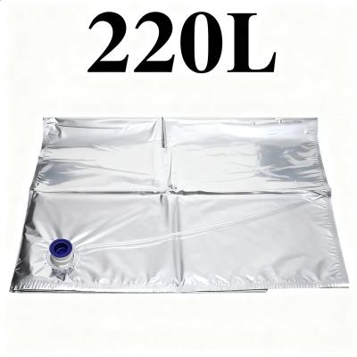 220L Aluminum Foil Aseptic Bag In Box Liner Bag | Large Volume High Barrier Bulk BIB Bag For Fruit Juice, Wine, Syrup & Industrial Liquid Packaging