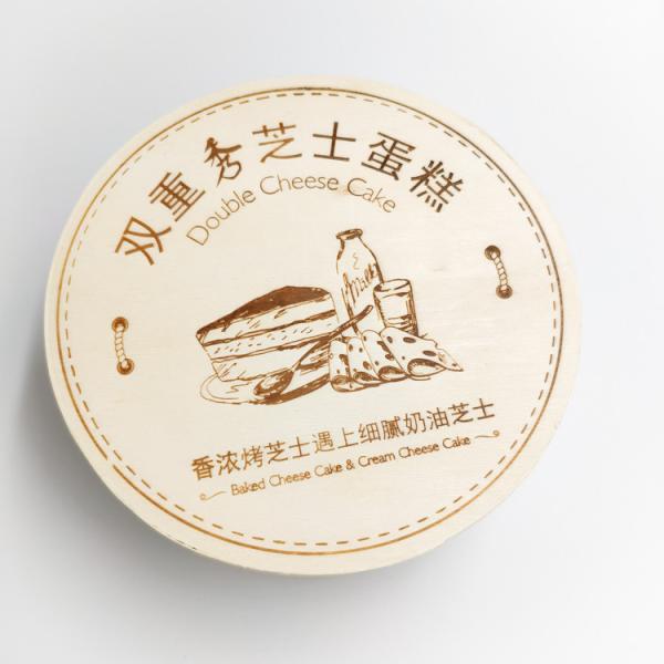 Natural Round Disposable Wooden Box compostable Φ115mm Φ120mm Φ135mm Φ136mm