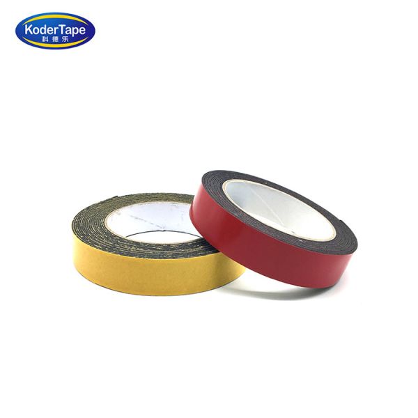 Black Pe Foam Double Sided Adhesive Tape 1mm 2mm 3mm In Solvent Glue