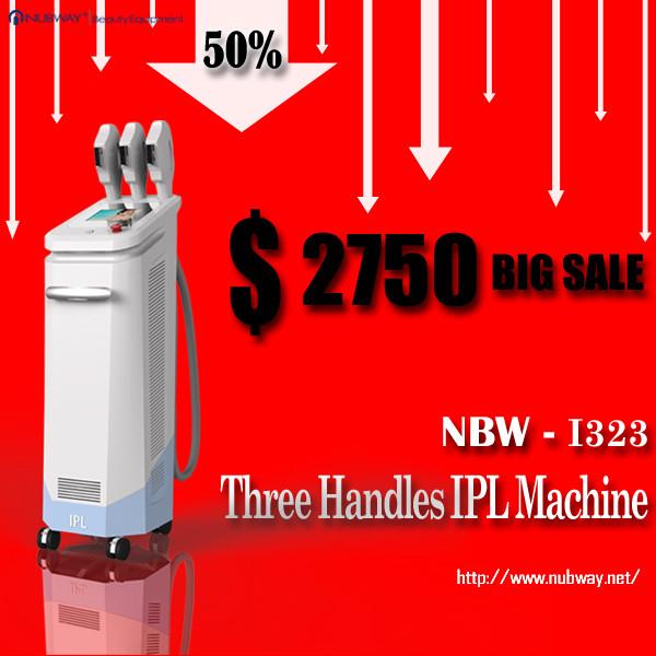 3 Handles IPL; HR; SR; VR; Enhancement of Skin Elasticity; Skin Rejuvenation