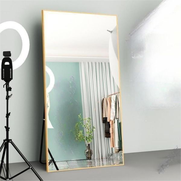 Современное стеновое искусство для большого стенового декора Большой длинный роскошный стикер ванной комнаты зеркало