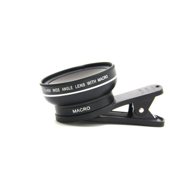 Mini Cell Phone Wide Angle Lens Macro Mobilephone Lens Magnification 0.45X