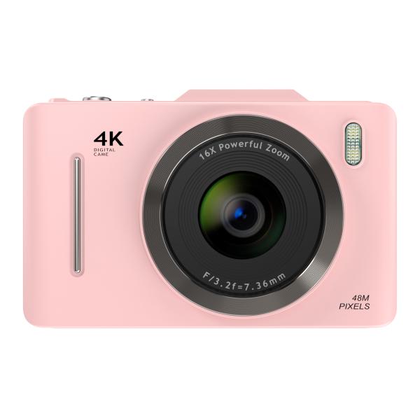 Retro Digital Camera 4K for Travel 2.8 IPS Screen 16X Digital Zoom Anti-shake Vlogging Mini Digital Cameras