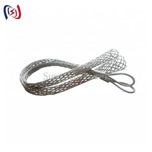 Braided Cable Pulling Sock for 12-150mm Cables with 10-30KN Rated Load and Hot Dip Galvanized Finish