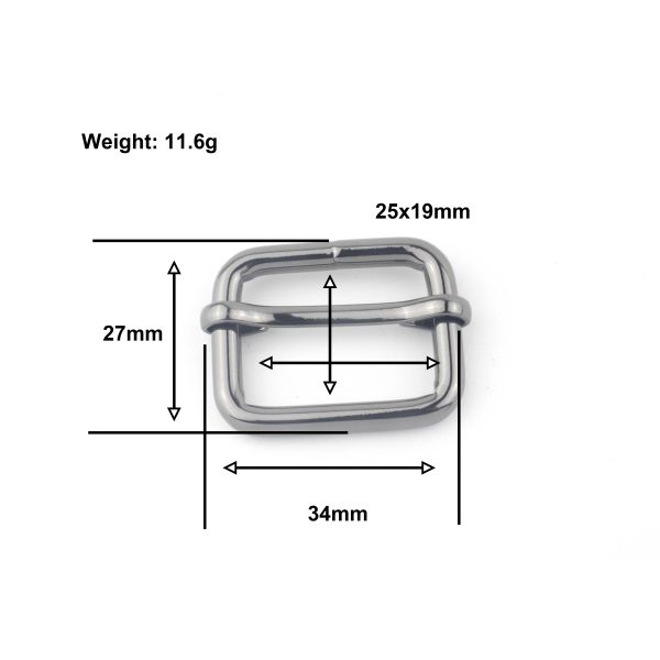 Professional Belt Pin Buckle Gun Metal Color Polished Hanging Plating