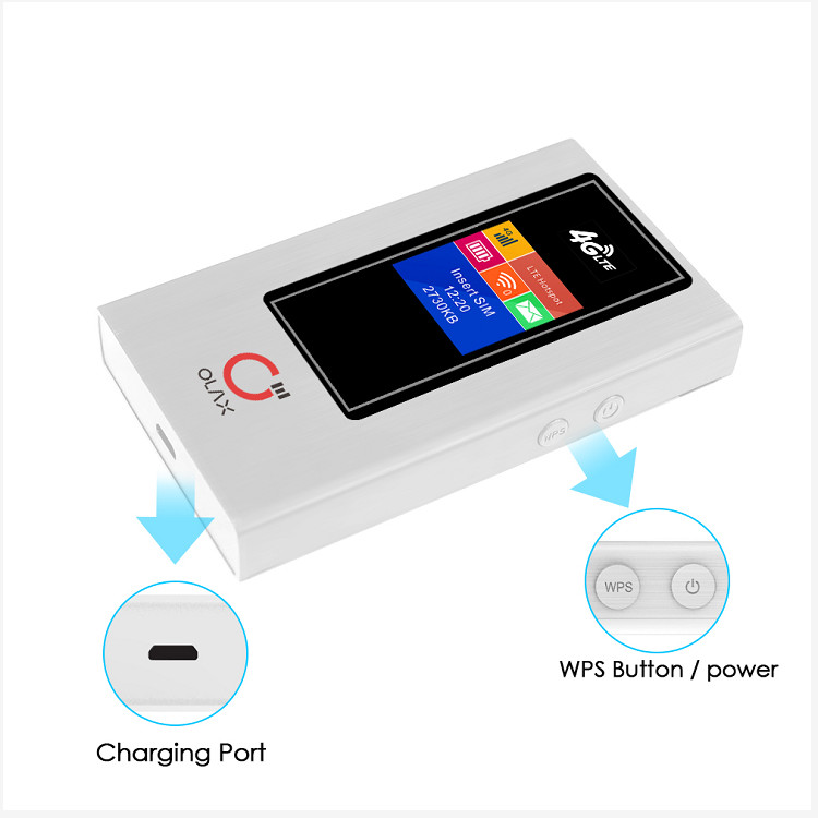 Маршрутизатор Wifi кармана батареи маршрутизатора 2100mAh Olax MF981VS 4G портативный Wifi